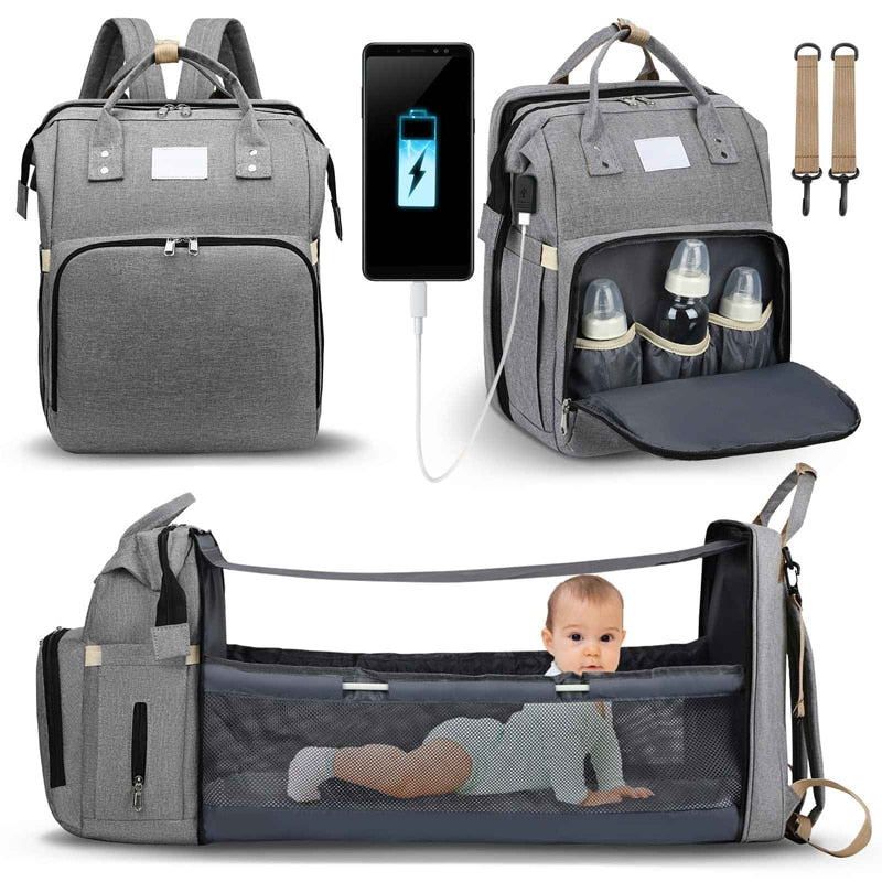 BabyBuddy™  | Fra pusletaske til barneseng i en håndevending