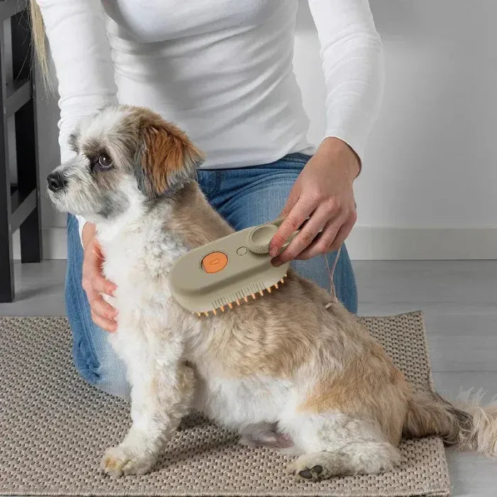 HydroGroom™ | 3-i-1 Dampbørste til Katte og Hunde - Massage, Pleje og Hårfjerning