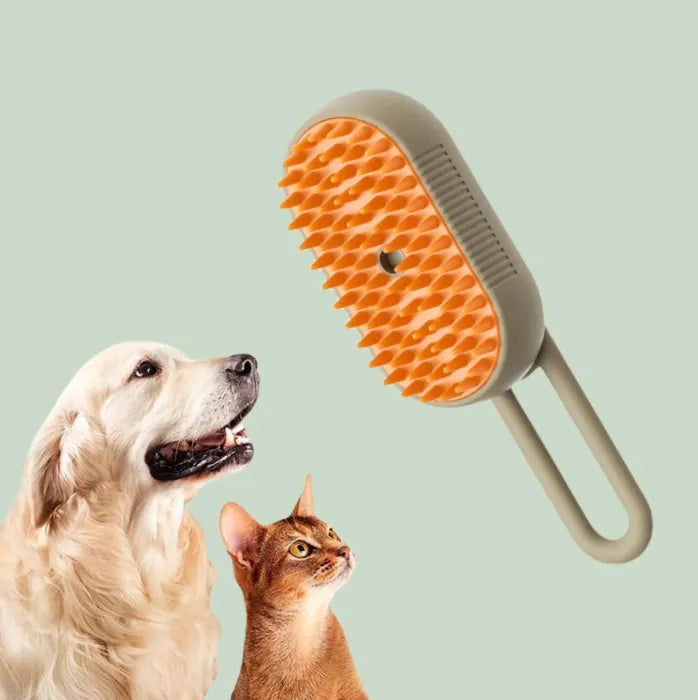 HydroGroom™ | 3-i-1 Dampbørste til Katte og Hunde - Massage, Pleje og Hårfjerning